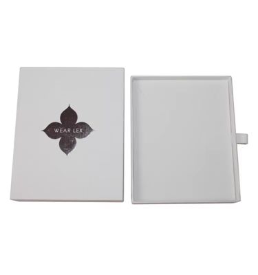 Logotipo personalizado Caixa de jóias Para anéis Brincos Pulseiras Colares Embalagens de cartão rígido Caixa de papelão Para garrafas
