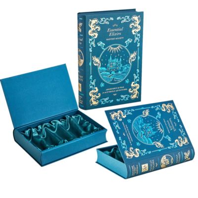 Amostra de conjunto de tubos de chá a granel de luxo com impressão personalizada Caixa de presente criativa de alta qualidade em forma de livro com tampa articulada para embalagem de chá, saquinho de chá e café