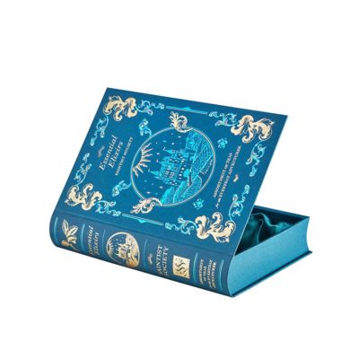 Amostra de conjunto de tubos de chá a granel de luxo com impressão personalizada Caixa de presente criativa de alta qualidade em forma de livro com tampa articulada para embalagem de chá, saquinho de chá e café