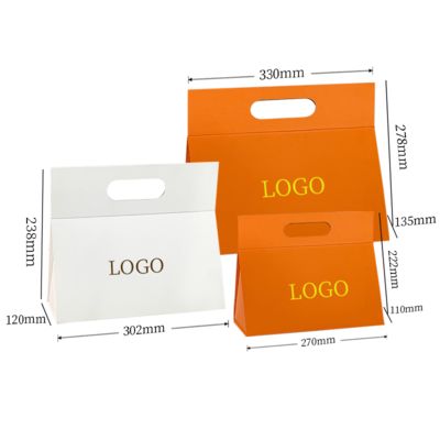 Caixa de presente dobrável com formato especial e design exclusivo personalizado com seu próprio logotipo, portátil com alça