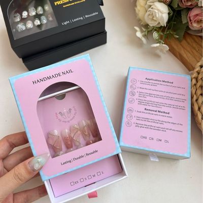 Caixas de Embalagem de Joias de Luxo Ecológicas para Brincos Papelão Reciclado Forro de Esponja Técnica de Estampagem Carteira de Velas