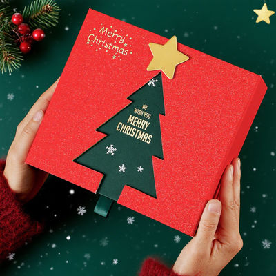 Caixa de Natal Industrial Personalizada para Velas, Meias, Presentes, Artesanato e Embalagens