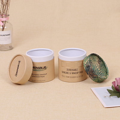 Embalagem de tubo de vela ecológica Caixas de presente de tubo de papel biodegradável para potes de vidro