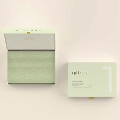 Custom Reciclável Luxo Rígido Regalo Magnético Flip Top Caixa Perfumaria artesanal Joias Cosméticos Embalagem Armazenamento Caixa de papel dobrável