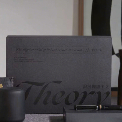 Caixa de correio com zíper personalizada ecológica, papelão ondulado com laminação preta fosca e envernizamento UV