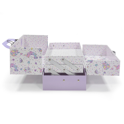 Eco-friendly Custom Kids Toy Gift Box Luxury Rigid Cardboard Suíte estilo com alça de metal