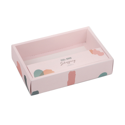 Caixa de presente de vestuário personalizada de alta qualidade para meias, roupa interior, acessórios de vestuário, design de manga de embalagem com janela