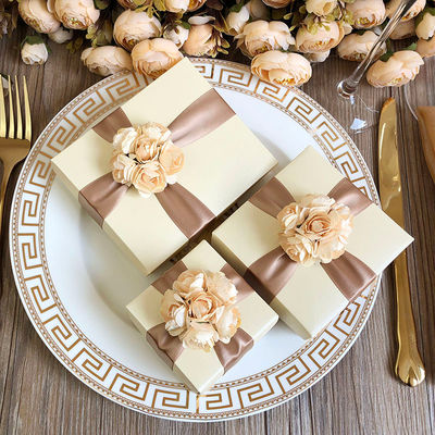 Caixas de Presente para Lembrancinhas de Casamento com Embalagem Biodegradável Personalizada para Cosméticos, Festas e Eventos
