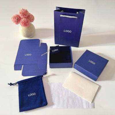 Sacos de Papel para Joias com Logotipo Personalizado por Atacado e Sacos de Papel de Marca Embalagens para Presentes de Luxo Gama Completa de Caixas de Papel para Embalagem