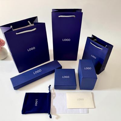 Sacos de Papel para Joias com Logotipo Personalizado por Atacado e Sacos de Papel de Marca Embalagens para Presentes de Luxo Gama Completa de Caixas de Papel para Embalagem