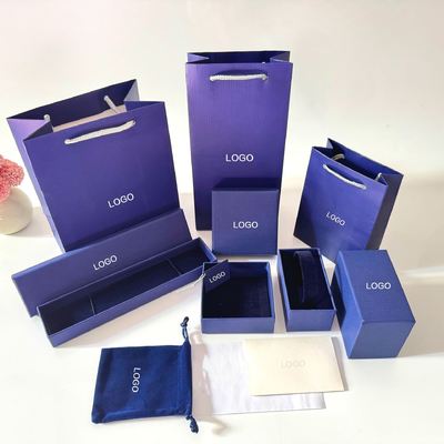 Sacos de Papel para Joias com Logotipo Personalizado por Atacado e Sacos de Papel de Marca Embalagens para Presentes de Luxo Gama Completa de Caixas de Papel para Embalagem