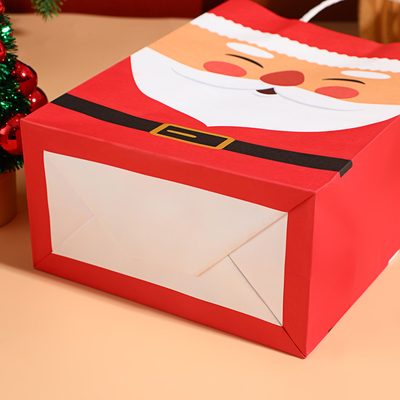 Bolsas de presente para crianças de Natal Papel reciclado Papel de Papelão Papelão de Papelão de Natal