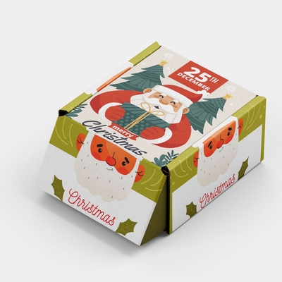 Caixas de envio personalizadas de luxo personalizadas Conjunto de caixas de presente de Natal para cuidados com a pele para presentes de feriado