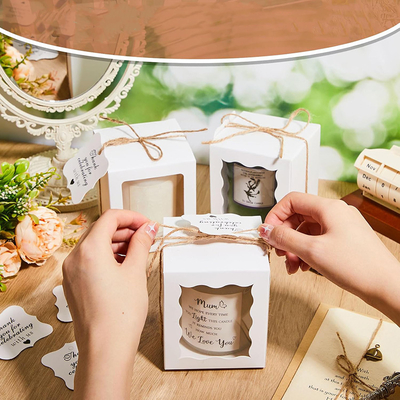 Caixa de presente de velas de luxo elegante personalizada Caixa de embalagem de velas impressas para velas de alta qualidade