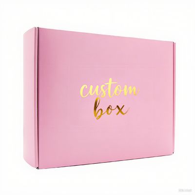 Pacotes de envio de embalagens de papel ondulado reciclável para embalagens cosméticas