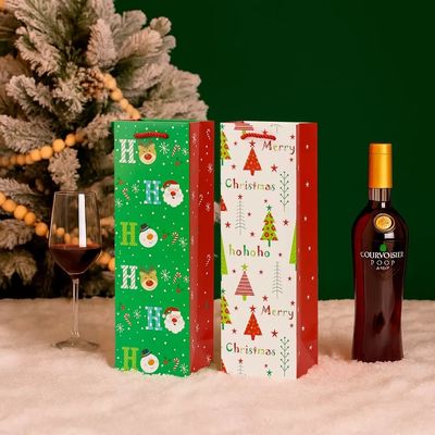 Saco de Papel de Natal Personalizado Pequeno Personalizado de Luxo com Alça de Fita