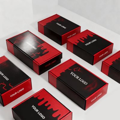 Caixas de sapatos femininos de luxo personalizadas com logotipo, embalagem postal ecológica, cartão canelado para sapatos ou roupas