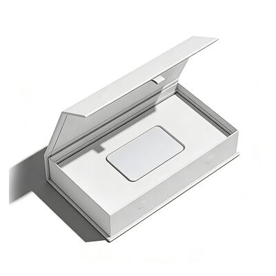 Logotipo personalizado Caixas de papel revestidas de estamparia quente rígidas recicláveis com fecho magnético para embalagens de cartões de presente pequenos