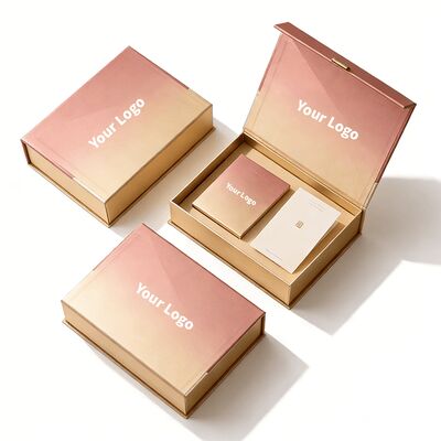 Caixa de embalagem de presente magnética com logotipo personalizado Caixas de embalagem rígidas e dobráveis recicláveis para cosméticos com manual de instruções