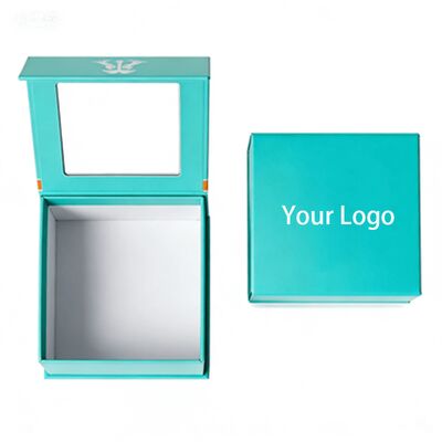 Caixas de presente de fechamento magnético personalizadas de alta qualidade feitas à mão com embalagem de janela Caixas de papel para chapéus e roupas