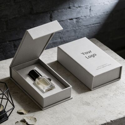 Caixa de presente de perfume de fechamento magnético rígido impressa UV ecológica personalizada com estrutura de tampa para caixas de papel de alta qualidade