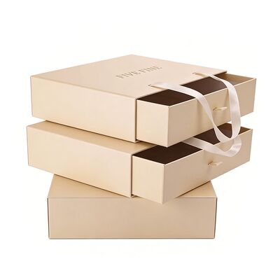 Factory Price Custom Eco-friendly Rectangle Sliding Drawer Packaging Box for Wig Scarf Wallet