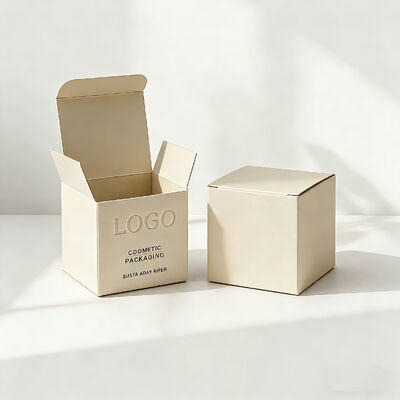 Logotipo personalizado Impresso Luxury Textured Finish Papel de Arte revestido com UV embalagem reciclável para caixa de perfumes