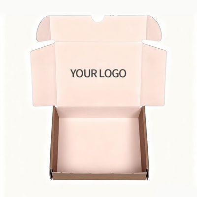 Caixa de envio de logotipo personalizado Caixa de embalagem de envio corrugada para produtos de comércio eletrônico
