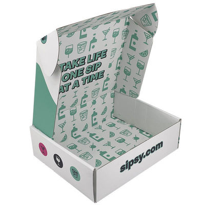Caixa de correio de papel cosmético de cartão ondulado ecológico