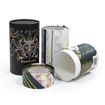 Logotipo personalizado Caixa de cilindros de papelão para cosméticos