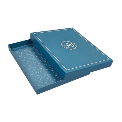 Capa de roupa personalizada e caixa de base 2 peças caixas de papelão rígido com tampas