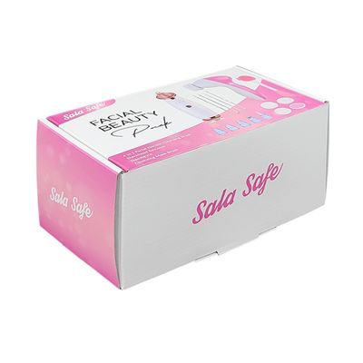 Caixas de embalagem de embalagem plana e reciclável cor-de-rosa para ferramentas de limpeza elétrica
