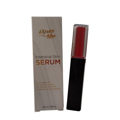 Cartão de embalagem de papel cosmético com desenho colorido