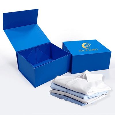 Calçados Vestuário Embalagem Camisa dobrável Caixa de presente com Matt Lamination Impressão Manuseio