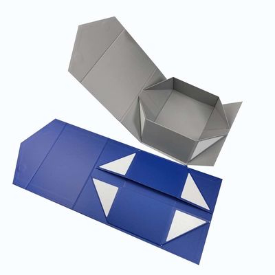 Caixa de cartão rígida dobrável de luxo Caixa de papel magnético dobrável para embalagens de presentes