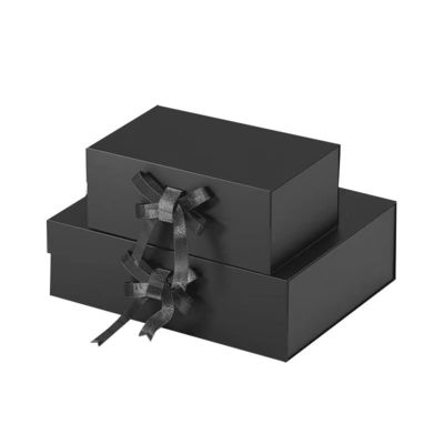 Caixa de presente magnética dobrável com design de gravata