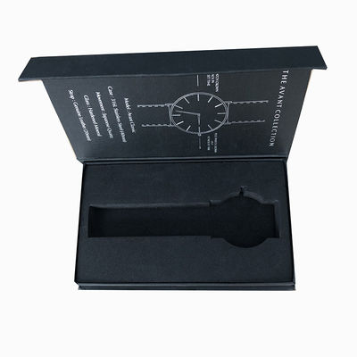 Logotipo personalizado CMYK Luxury Book Shape Magnetic Watch Box para solução de embalagem de relógios