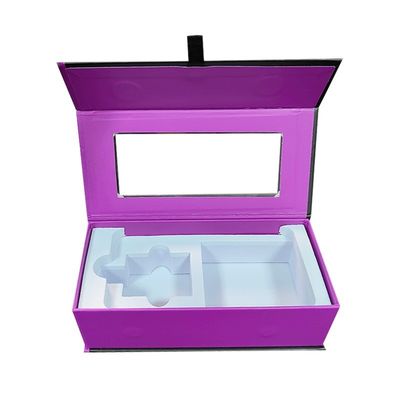 Caixa de presente magnética de luxo para banco de energia Pacote de cabo de carregador com logotipo de impressão personalizado