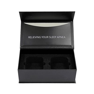 Impressão em folha de ouro caixa de presente magnética retangular embalagem com inserção de espuma e envelope