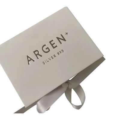 Colar personalizado jóias caixa de papelão caixa de presente de luxo embalagem com fita caixa de presente magnética premium