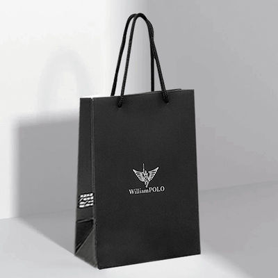 Bolsas de papel simples para vestidos Compras com o seu próprio logotipo impresso