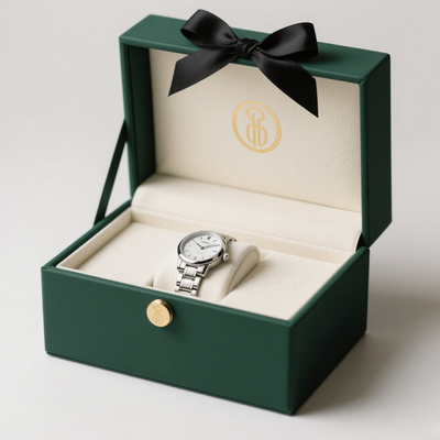 Caixa de Armazenamento de Relógios de Luxo para Homens e Mulheres, Feita à Mão, com Logotipo Personalizado