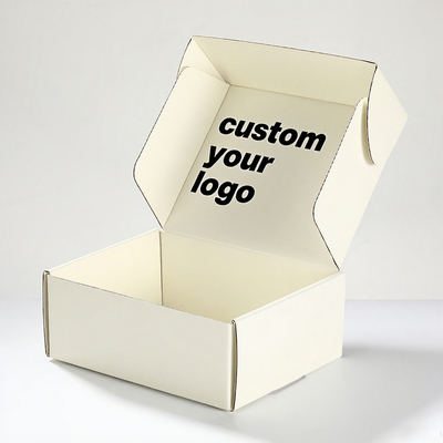 Caixas de Envio Personalizadas Brancas Personalizadas com Logotipo para Embalagens de Pequenas Empresas Caixas de Envio de Cartão