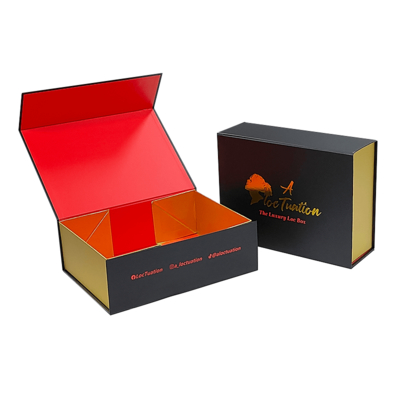 Premium Custom Logo Luxury Large Matte Rigid Paper Cardboard Black Foldable Vazio Caixa Magnética ISO9001