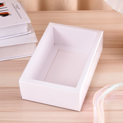 Caixas de embalagem personalizadas de alta qualidade Caixa de papel Kraft com janela PET transparente