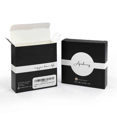 Embalagem de caixa reciclável com logotipo personalizado e ecológica para maquiagem, brilho labial, esmalte e óleo