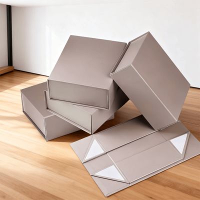 Luxury Custom Skincare Rigid Paperboard Boxes Cardboard Magnetic Closure Recyclable Reusable Gift Boxes For Cosmetics Candle Wallet Use